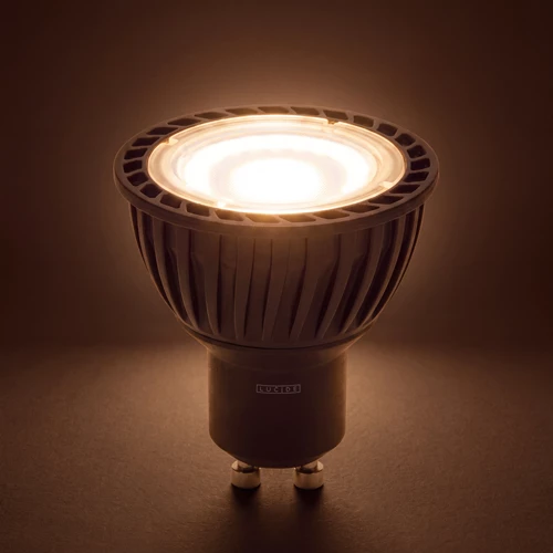 Lucide MR16 - Led lamp - Ø 5 cm - LED Dim to warm - GU10 (MR16) - 1x5W 2200K/3000K - Zwart - sfeer 1